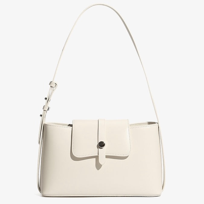 Commuter Elegant Versatile Handheld Shoulder Leather Bag