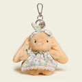 Floral Dress Baby Bunny Bag Charm