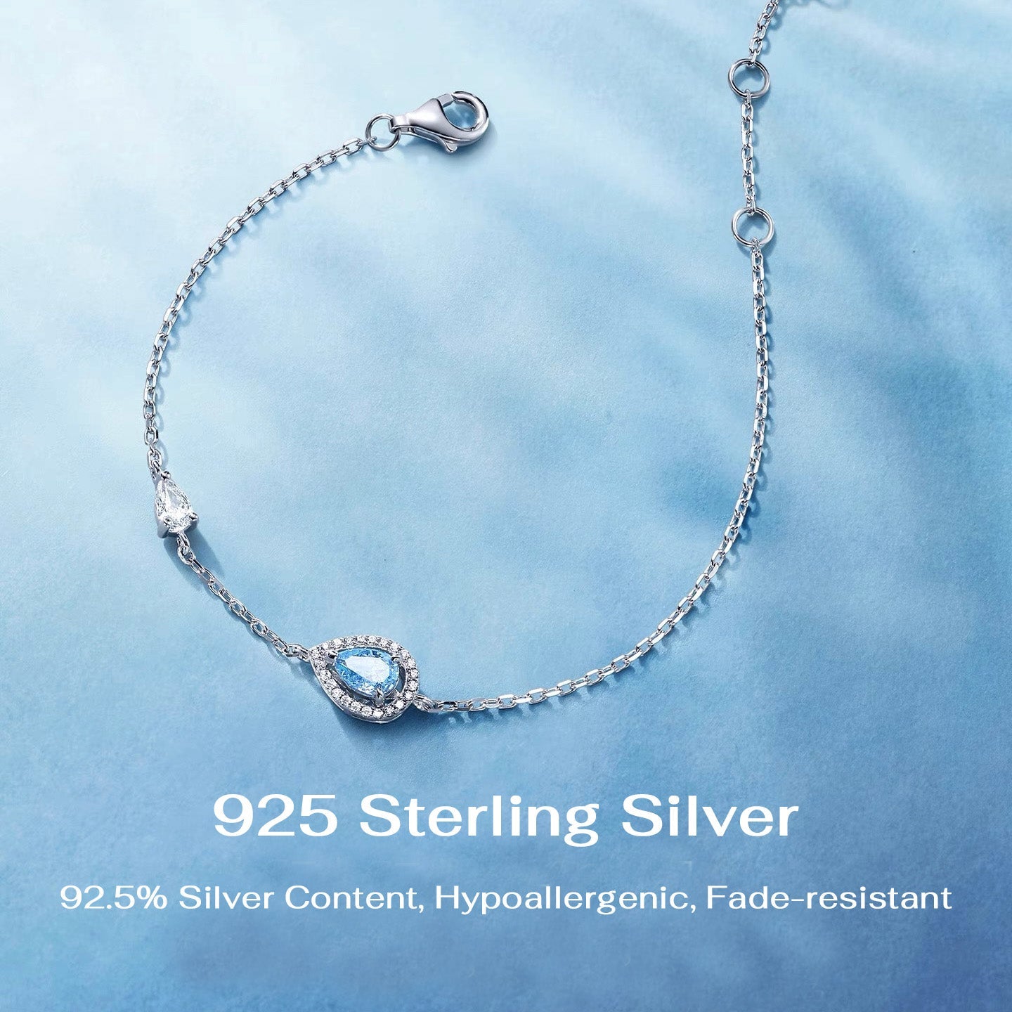 Ocean Blue Mermaid Tear Bracelet