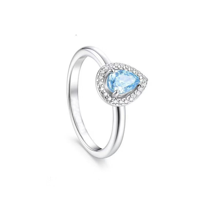 Ocean Blue Mermaid Tear Ring