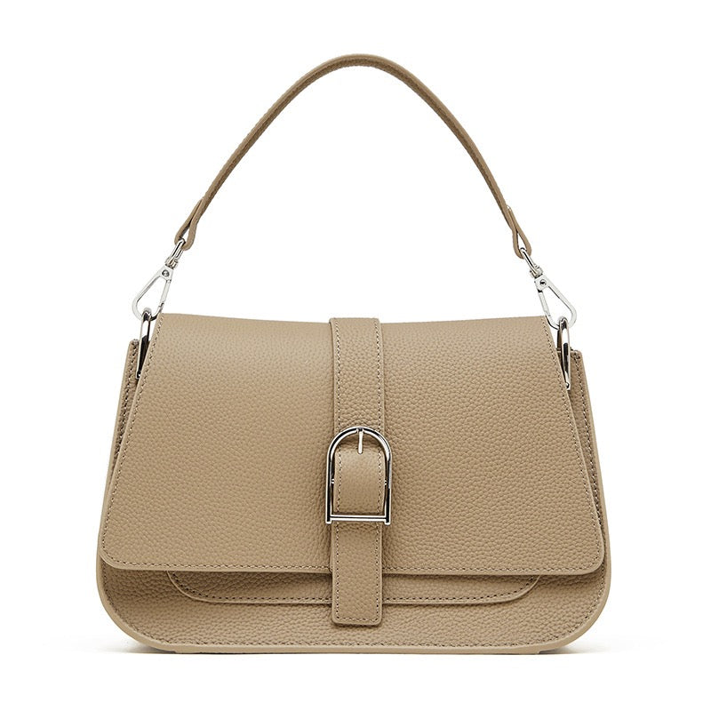 Commuter Minimalist Genuine Leather Saddle Bag