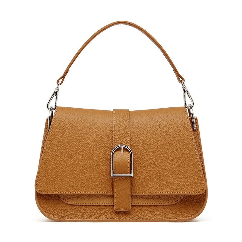 Commuter Minimalist Genuine Leather Saddle Bag