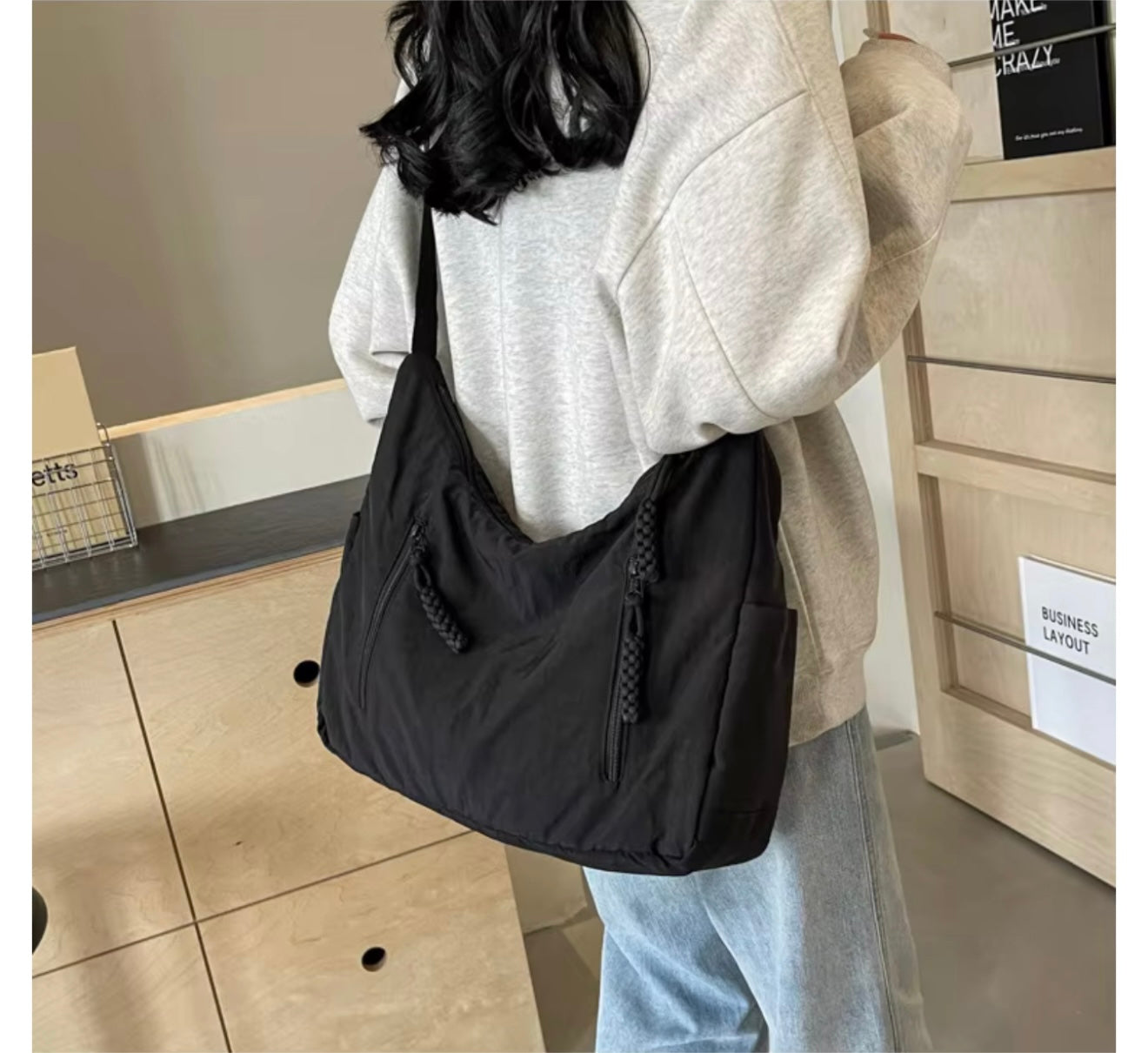 Heritage Nylon Shoulder Bag