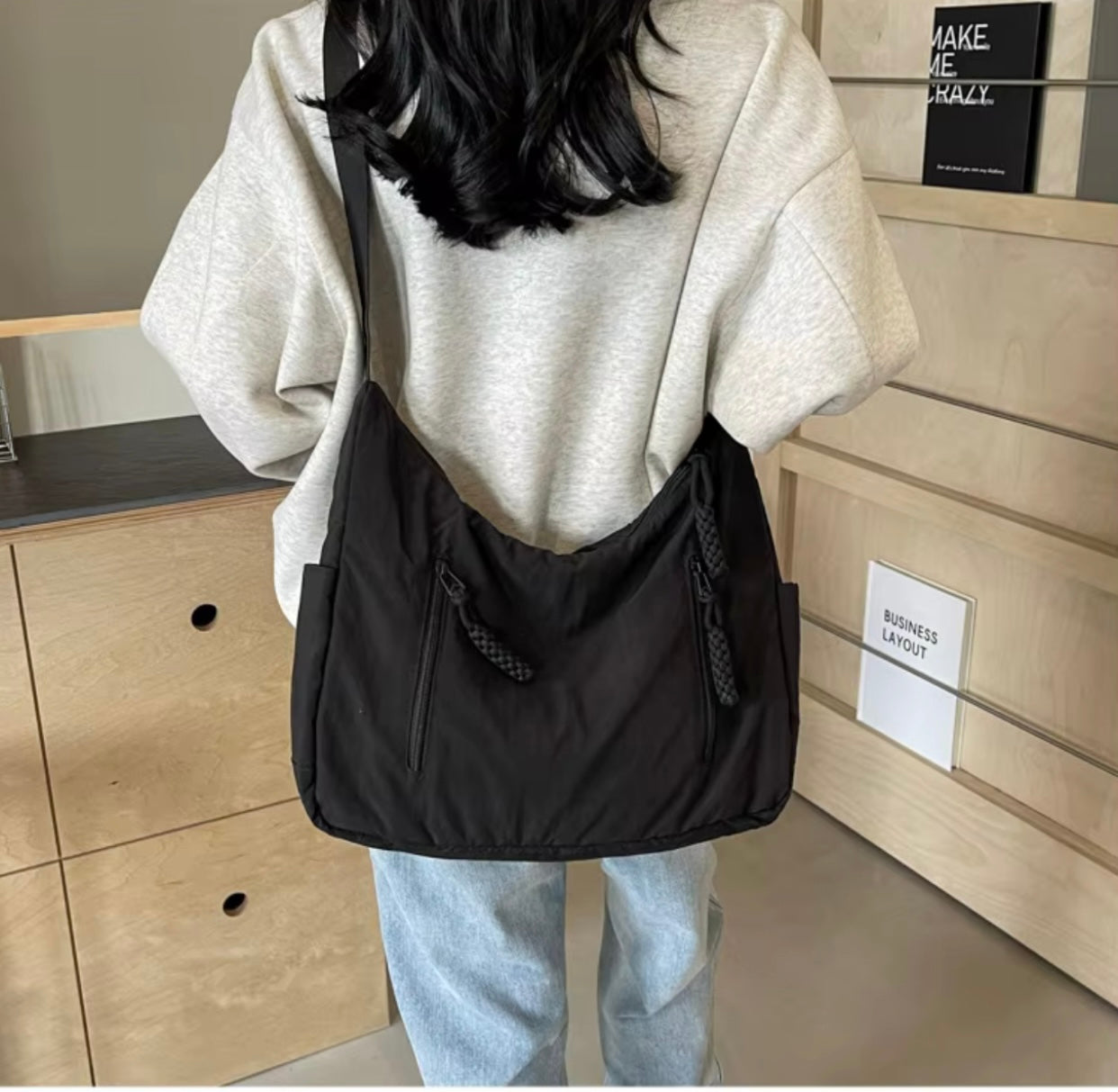 Heritage Nylon Shoulder Bag