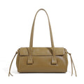 Spring Summer Vintage Genuine Leather Vegetable Tanned Underarm Baguette Bag