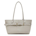 Women's Ethereal Ash Genuine Leather Belted Tote Bag