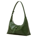 Women's Retro Crescent Genuine Leather Hobo Bag