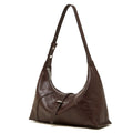 Women's Retro Crescent Genuine Leather Hobo Bag