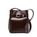 Women's Genuine Leather Vintage Shoulder Bucket Bag