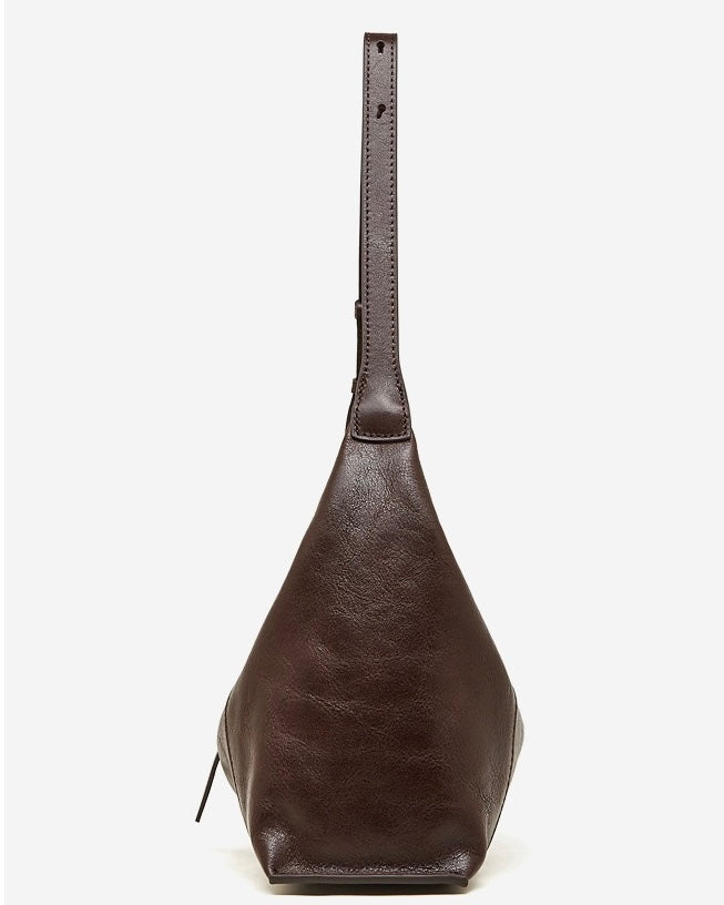 Women's Retro Crescent Genuine Leather Hobo Bag