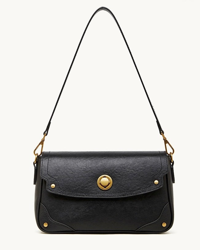 Women's Eclipse Ash Genuine Leather Buckle Crossbody Bag
