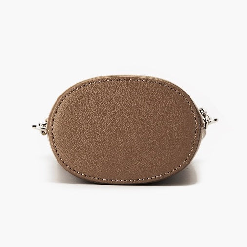 Genuine Leather Mini Bucket Phone Crossbody Handbag