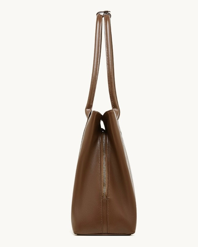 Women's Structured Executive Genuine Leather Bag