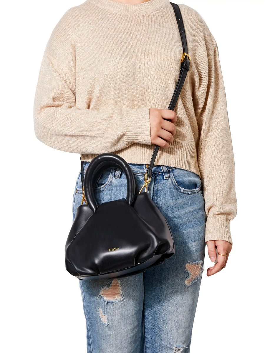 Gal Top Handle Crossbody Bag - Black