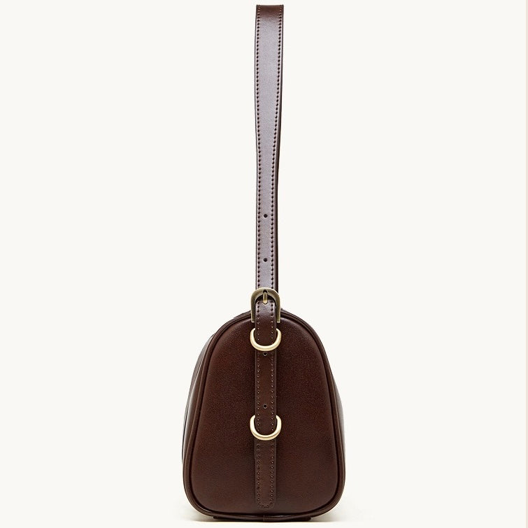 The Modern Cylinder Genuine Leather Bag - Versatile 2-Way Carry Barrel Purse