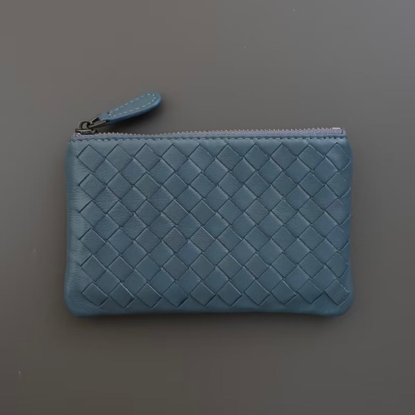 Handwoven Lambskin Key Fob & Card Wallet