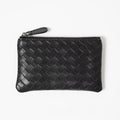 Handwoven Lambskin Key Fob & Card Wallet