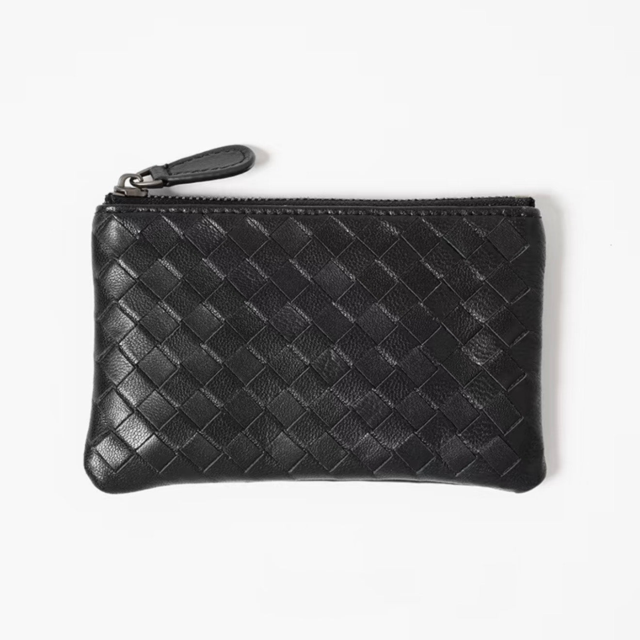 Handwoven Lambskin Key Fob & Card Wallet