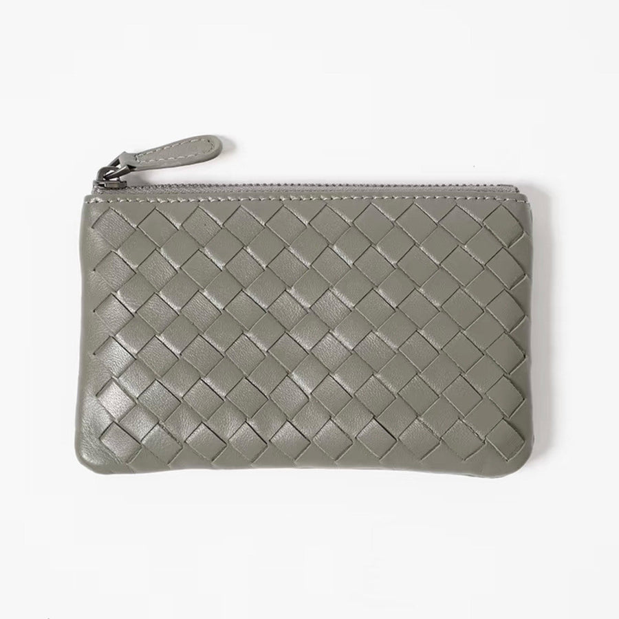 Handwoven Lambskin Key Fob & Card Wallet