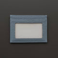 Ultra-Slim Pebbled Leather Card Holder with ID Window