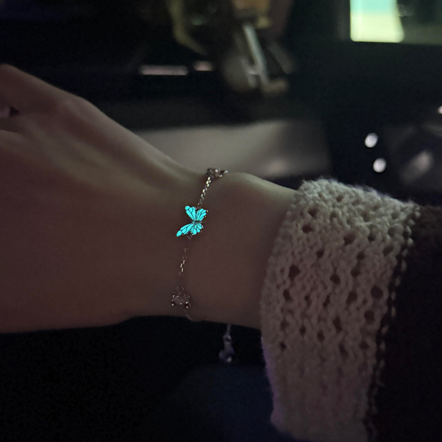 Dreamy Blue Butterfly Jewelry 2-in-1 Set