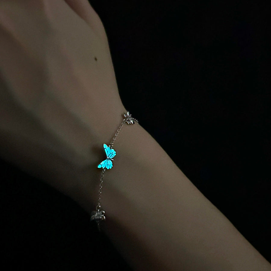 Dreamy Blue Butterfly Jewelry 2-in-1 Set