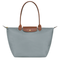 Heritage Allure - Large Le Pliage Tote, Steel