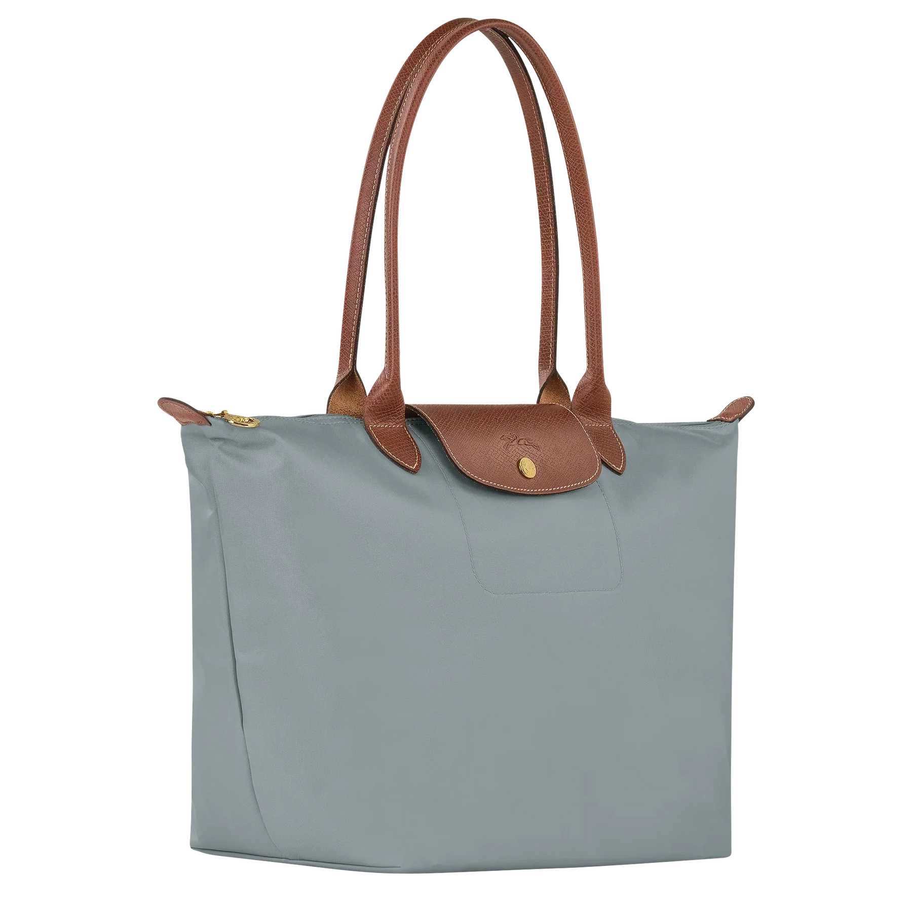 Heritage Allure - Large Le Pliage Tote, Steel