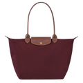 Heritage Allure - Large Le Pliage Tote, Burgundy
