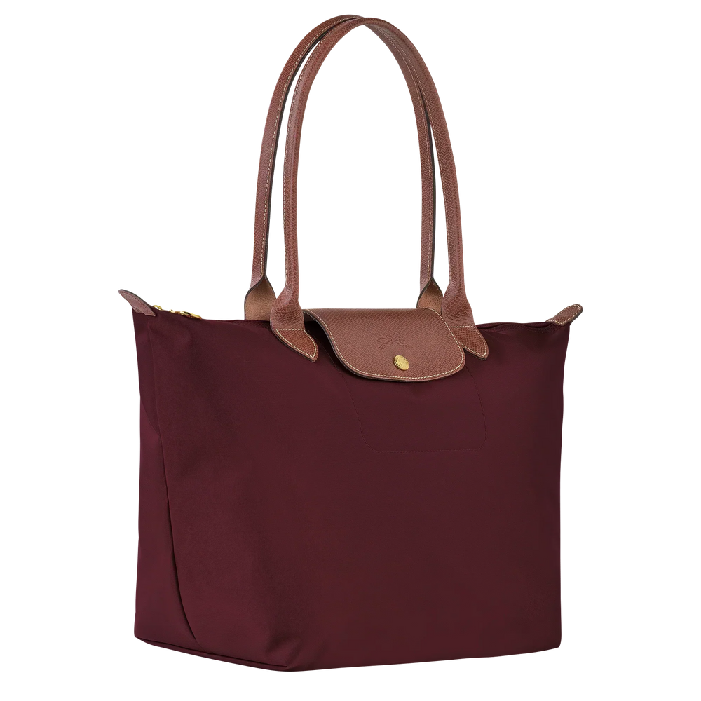 Heritage Allure - Large Le Pliage Tote, Burgundy