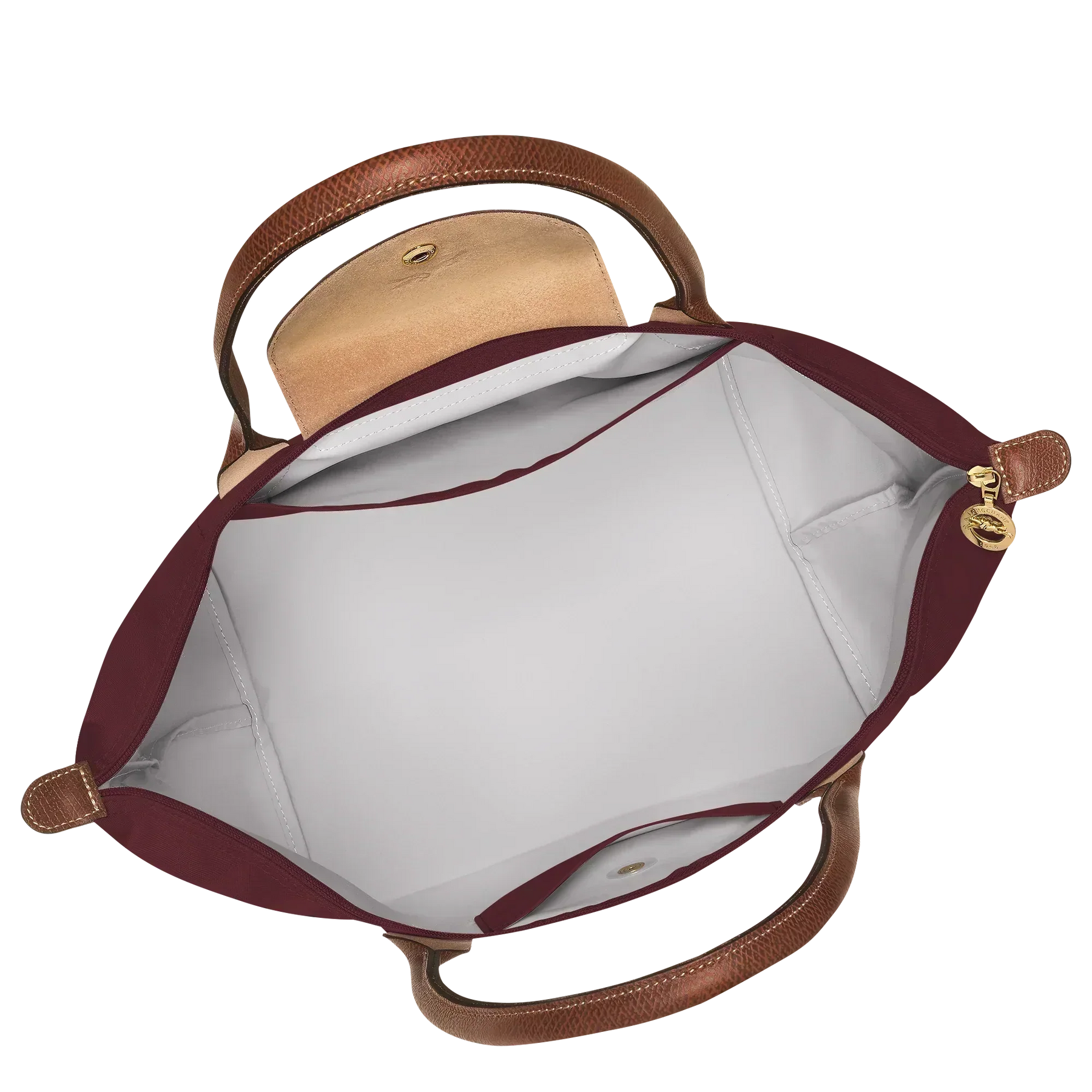 Heritage Allure - Large Le Pliage Tote, Burgundy