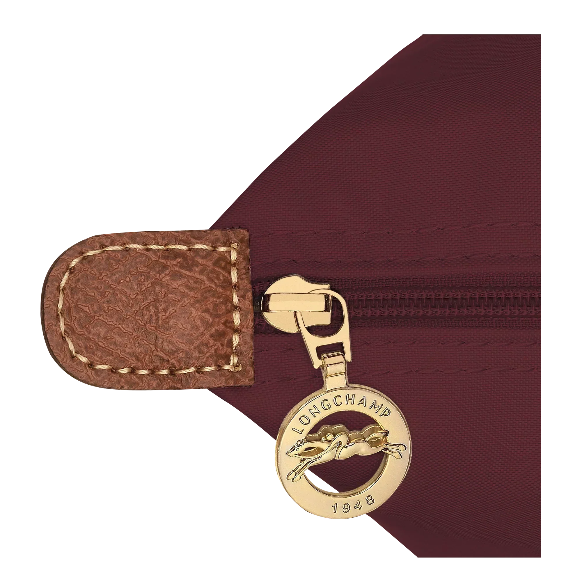 Heritage Allure - Large Le Pliage Tote, Burgundy