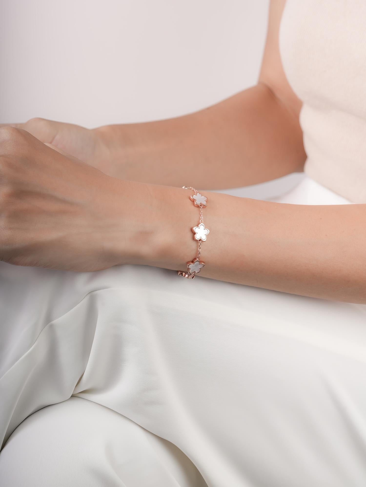 Mother of Pearl Sakura Reversible Bracelet