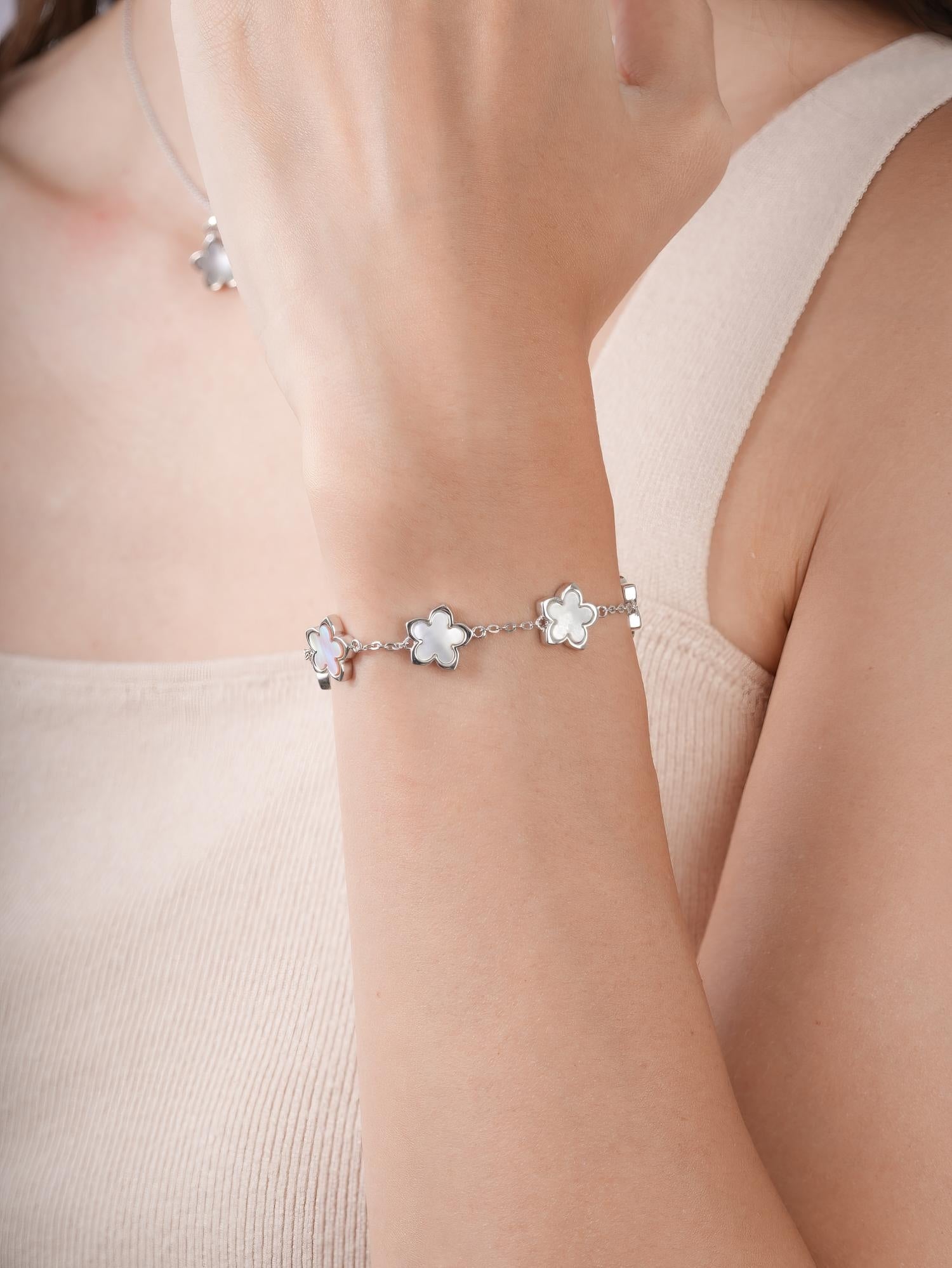 Mother of Pearl Sakura Reversible Bracelet