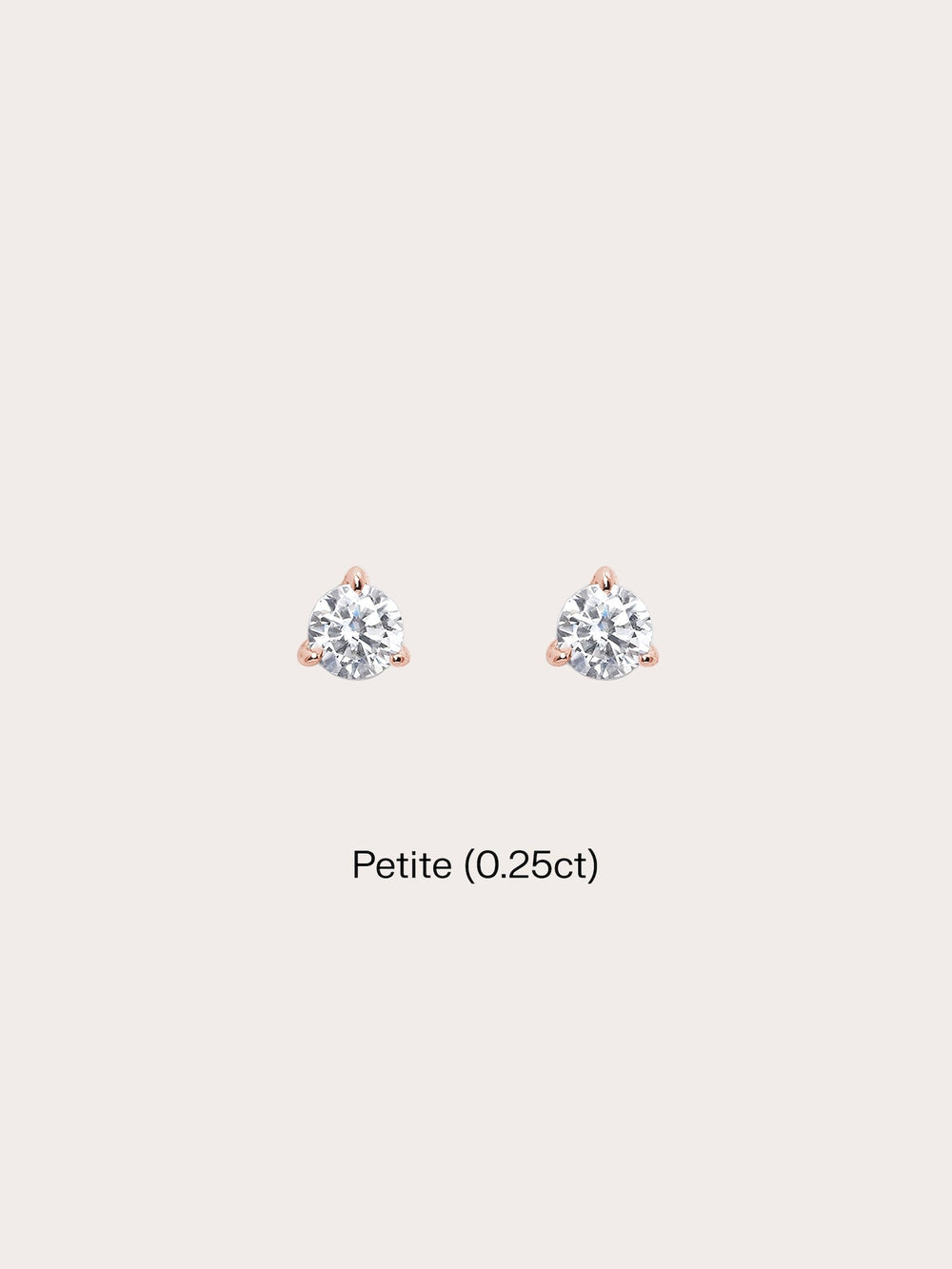 Martini Moissanite Stud Earrings (0.25ct)