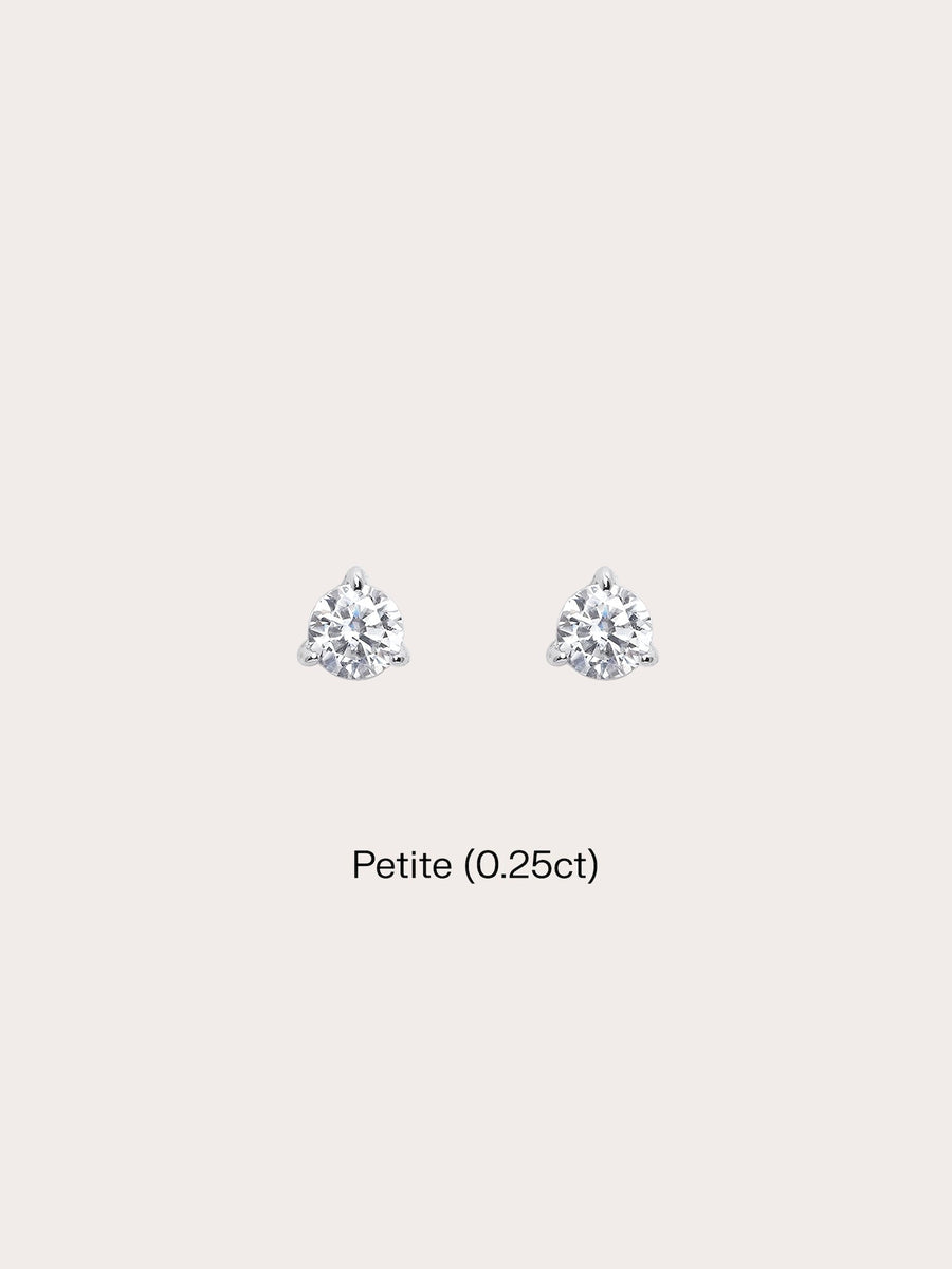 Martini Moissanite Stud Earrings (0.25ct)