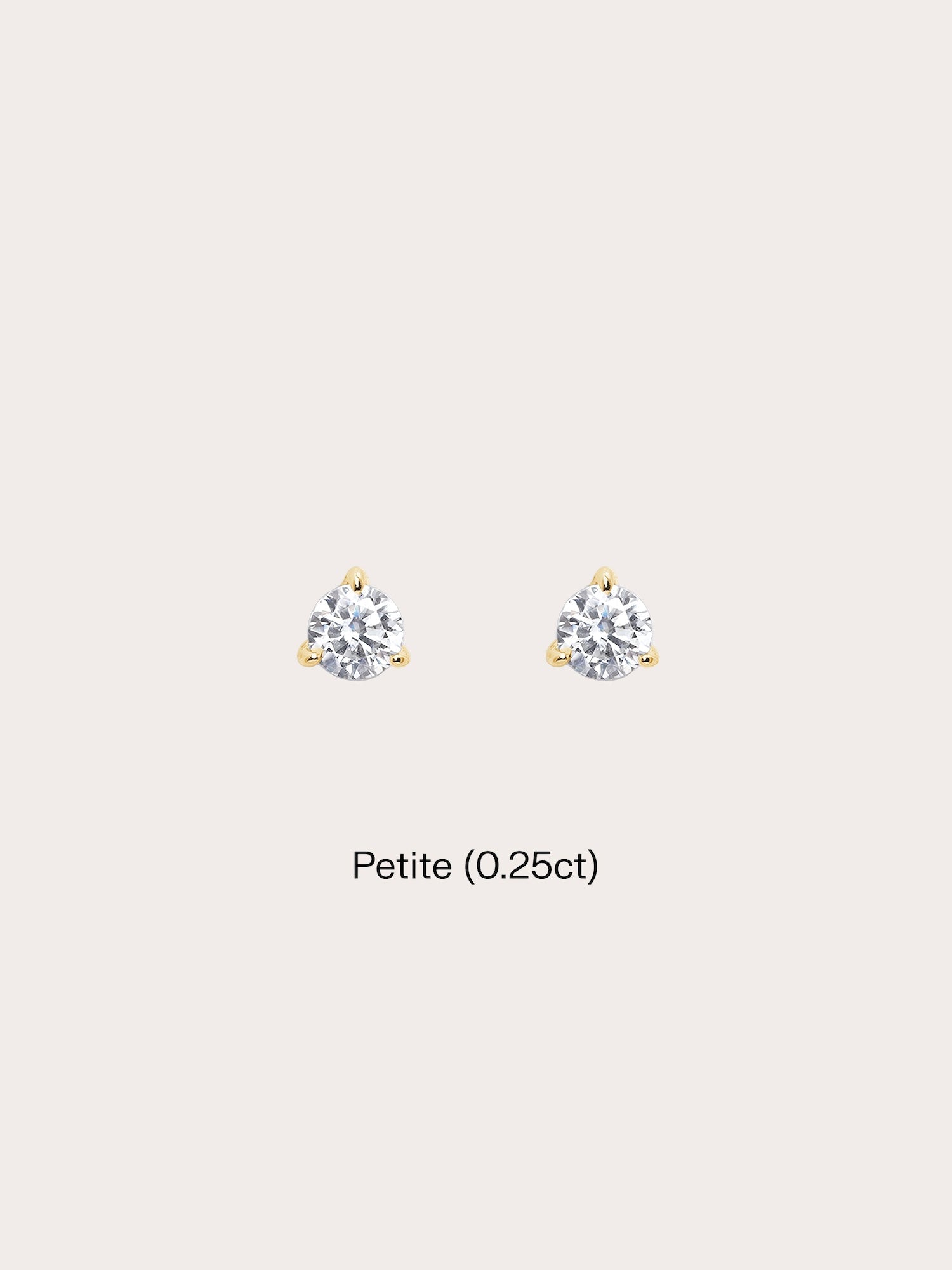 Martini Moissanite Stud Earrings (0.25ct)