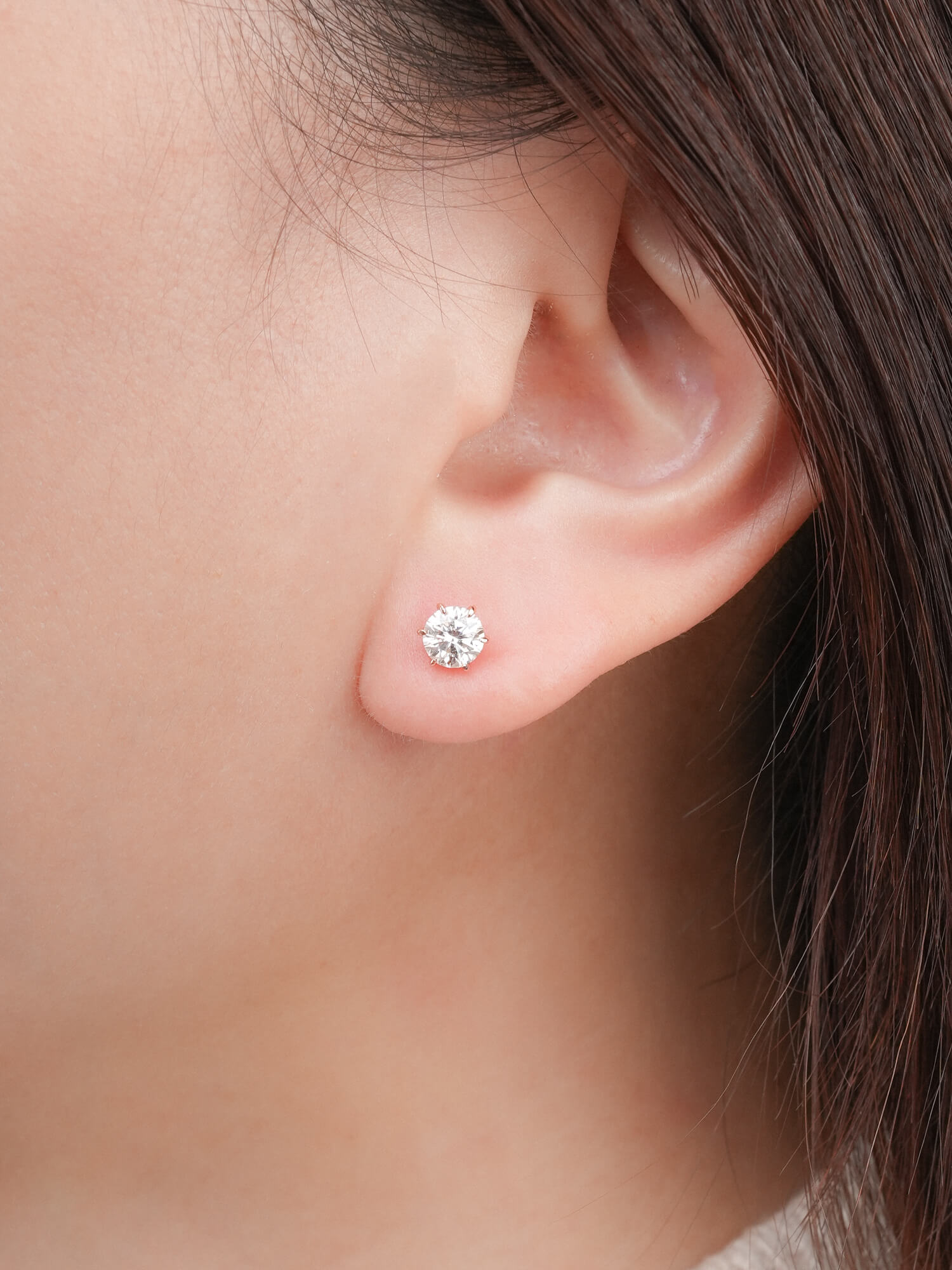 Martini Moissanite Stud Earrings (0.5ct)