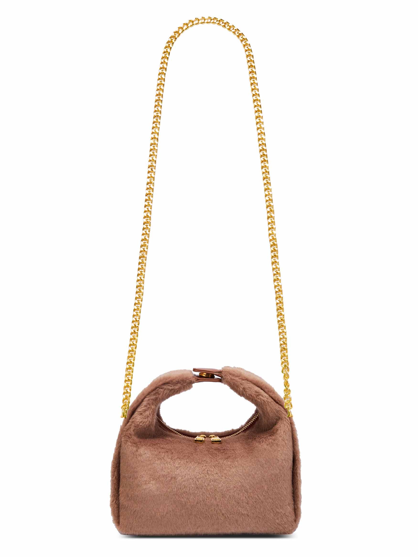 Medium Vienna Top Handle  Crossbody Bag  - Elephant Gray