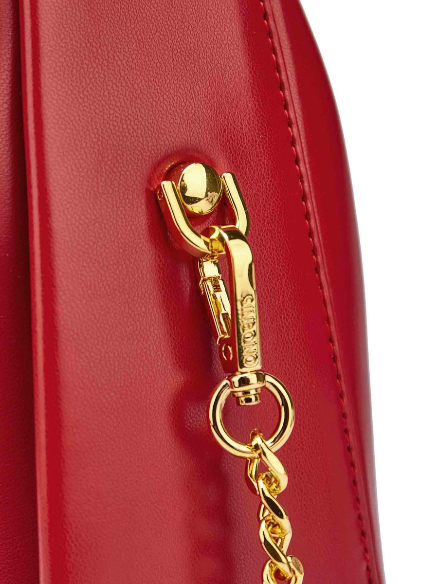 Medium Vienna Top Handle  Crossbody Bag  - Red