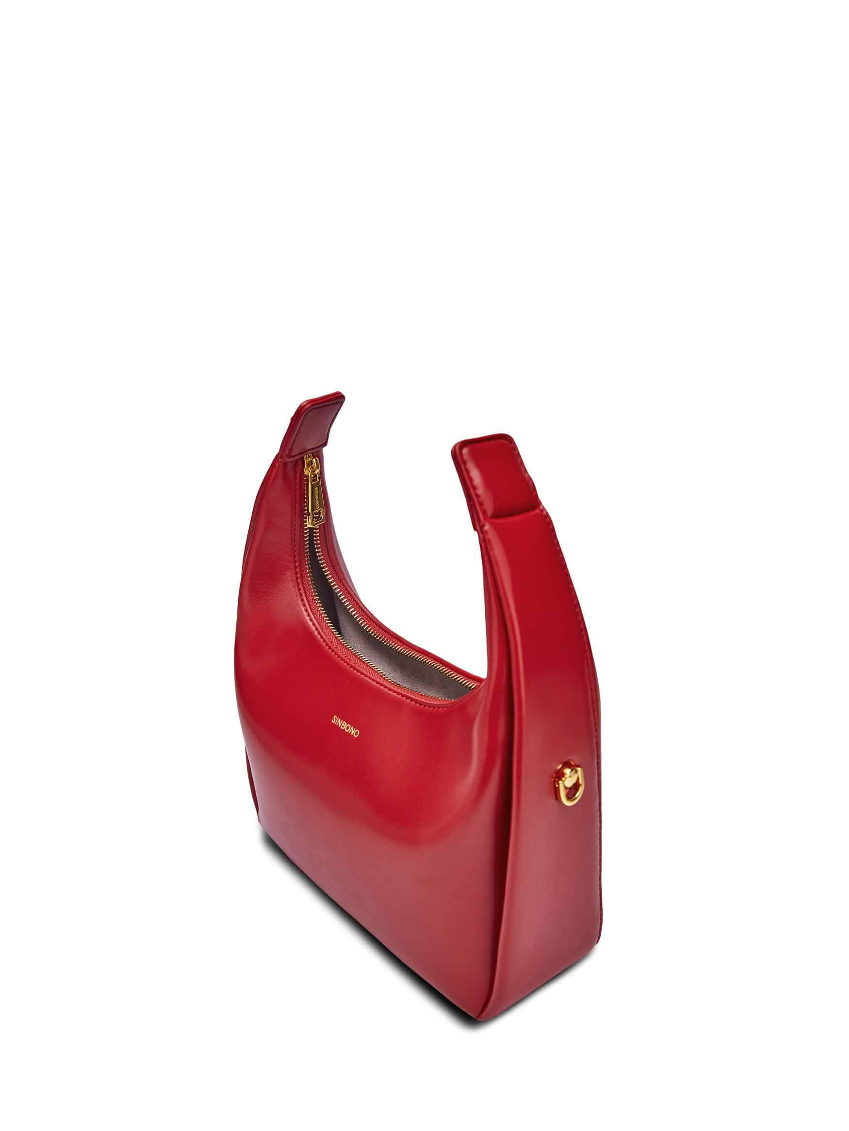 Medium Vienna Top Handle  Crossbody Bag  - Red