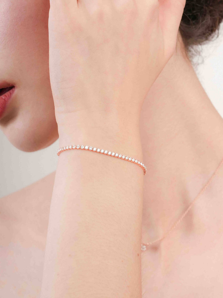 Moissanite Tennis Bracelet - White