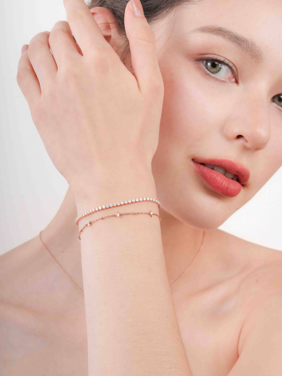 Moissanite Tennis Bracelet - White