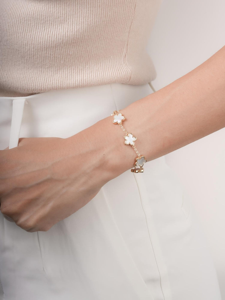 Mother of Pearl Sakura Reversible Bracelet