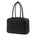 Women's Large Smooth Genuine Leather Bag - Versatile 2-Way Carry Office Work Tote