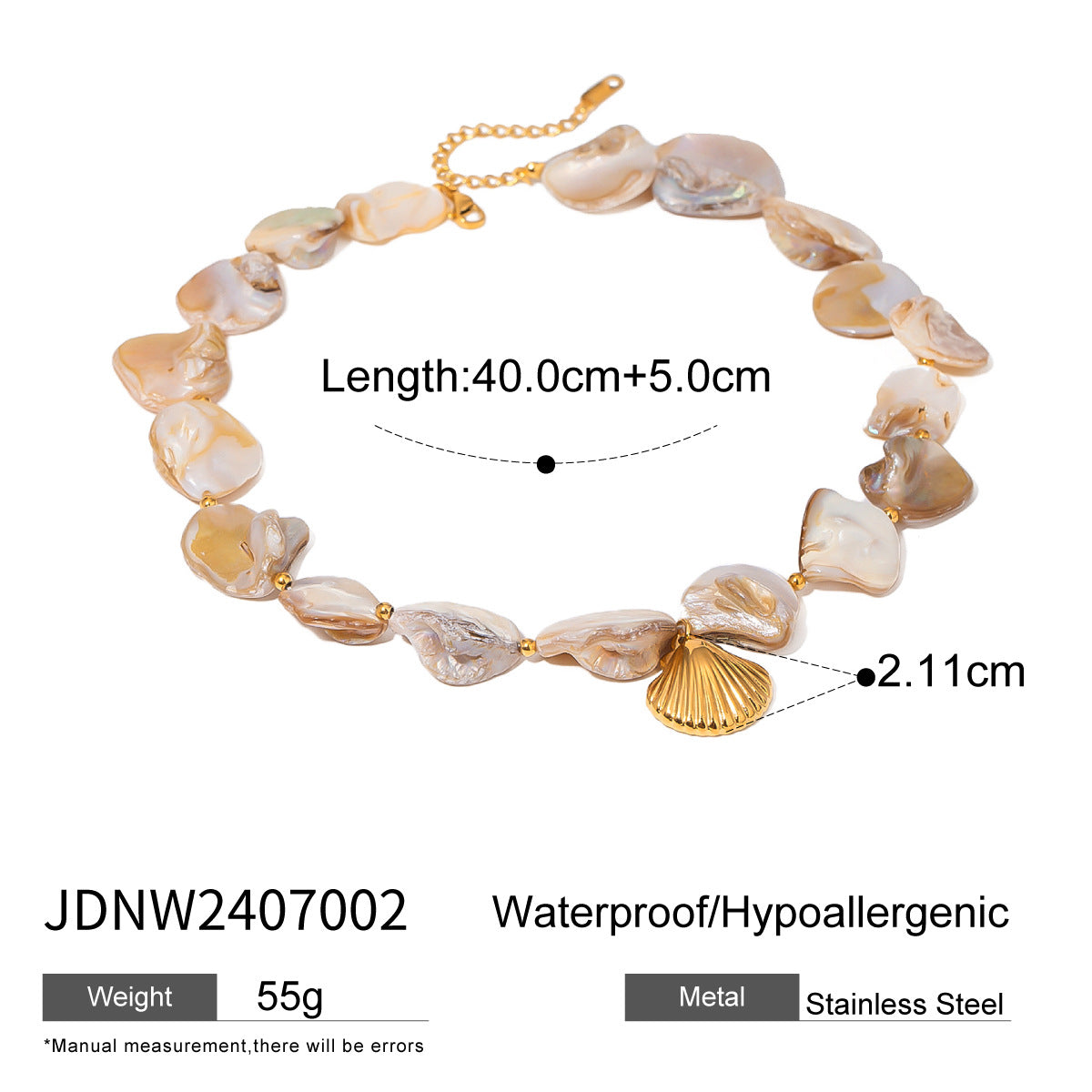 Niche Shell String Pendant Necklace