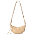The Artisan Croissant Genuine Leather Bag | Minimalist Knotted Paneled Hobo