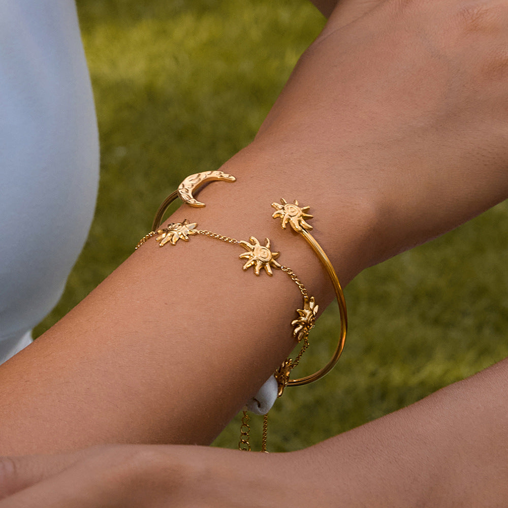 Eclipse Moon & Sun Bracelet