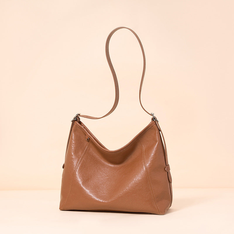 The Heritage Boston Genuine Leather Bag - Classic Top-Handle Bowling Tote