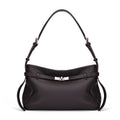 The Parisian Slouchy Genuine Leather Bag - Belted Pebble Leather Hobo